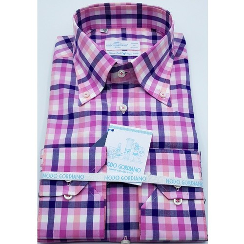 Kariertes hemd rosa blau - hemd,