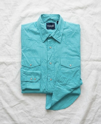 Wrangler herren hemd türkis - herren,