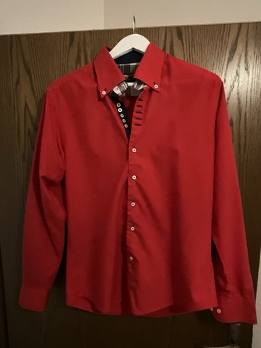 7camicie herrenhemd rot - 7camicie, –